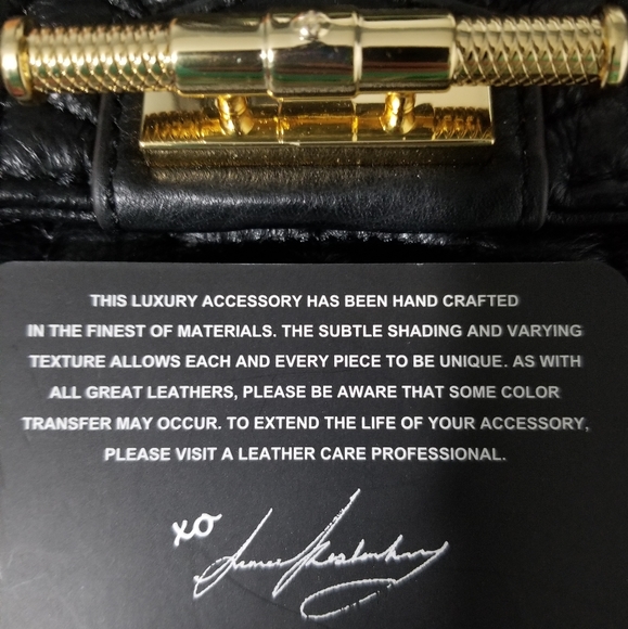 Aimee Kestenberg Black Leather Quilted Purse - Picture 8 of 8